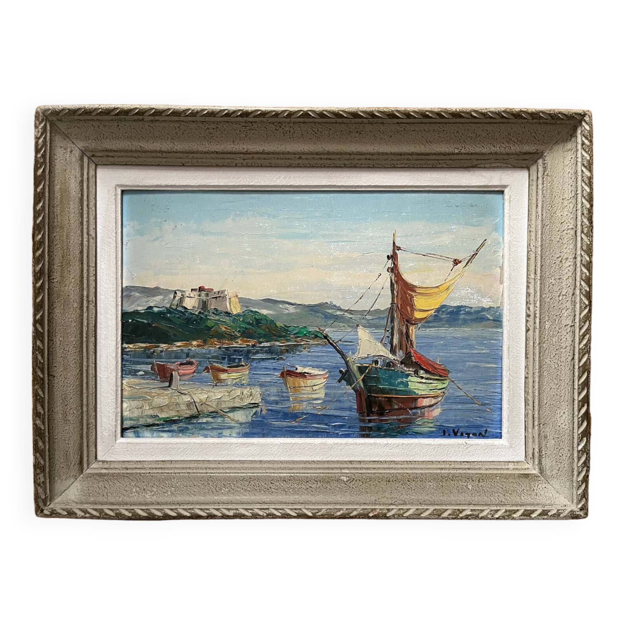 Painting: oil on panel - Marine