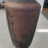 Mid Century Modern Ceramic Floor Vase – Vintage Maritime Ship Design –