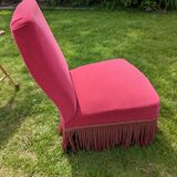 Fauteuil boudoir en velours