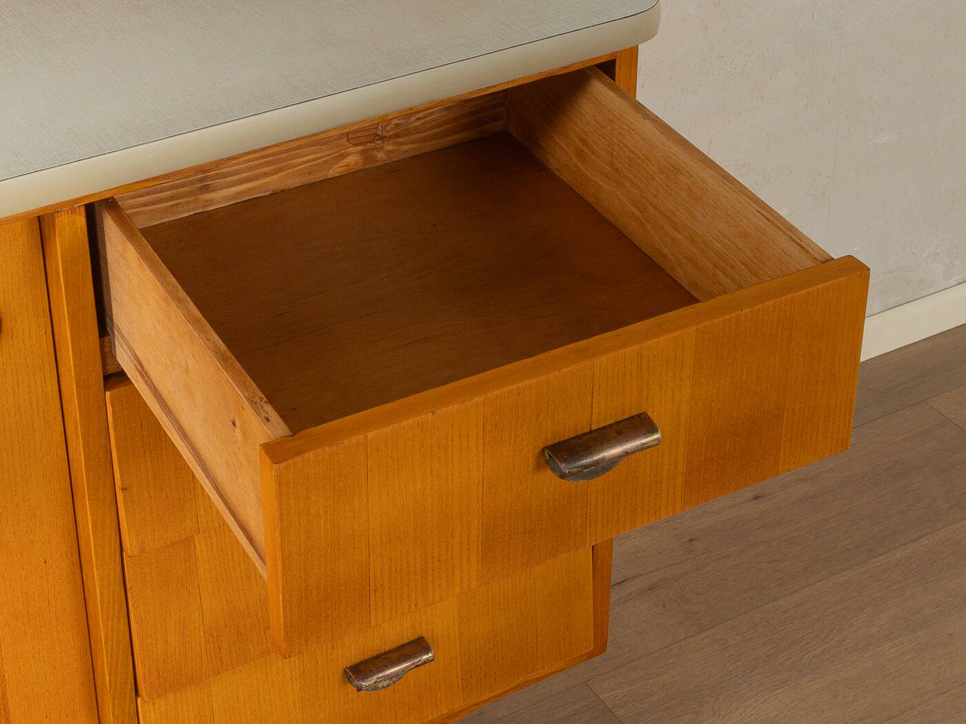 Enchanting two-part kitchen cabinet from the 1950s