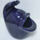 Large blue ceramic fish ashtray vintage design