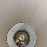 Glass and brass floor lamp