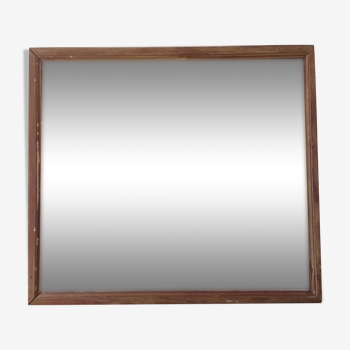 19th century square-format mercury mirror 100x90cm