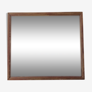 Miroir 19ème siècle mercure format carré 100x90cm