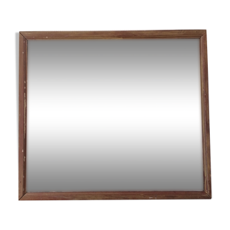 19th century square-format mercury mirror 100x90cm