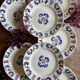 set of 10 antique flat plates model Laval