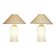 Murano Glass Table Lamps Model Tschung by Ingo Maurer for M Design, 1970s