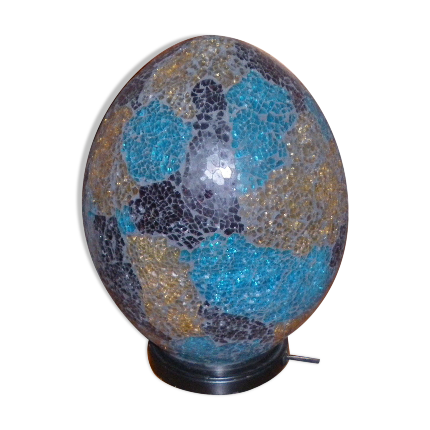 Mosaic egg lamp