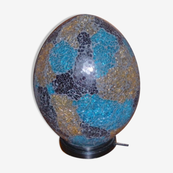 Mosaic egg lamp
