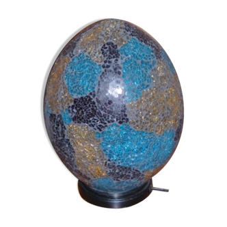 Mosaic egg lamp