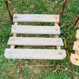 Ensemble de 4 chaises de jardin pliantes