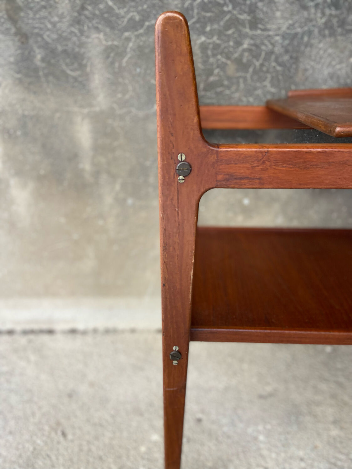 Teak kitchen trolley