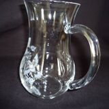 AVON crystal water carafe, engraved