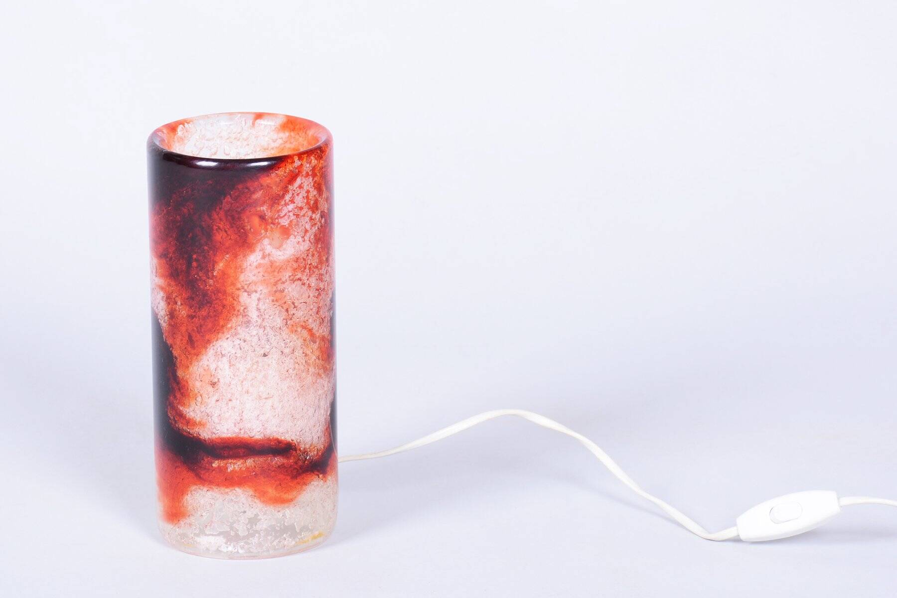 Mid-Century Table Lamp in Marble Glass, Czech, 1960s