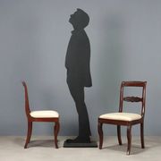 Antique Charles X chairs in mahogany and fabric, France, 19th century