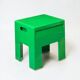 Tabouret coffre Space Age vert Olaf Von Bohr pour Gedy Italie années 60