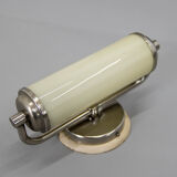 Art deco or bauhaus nickel-plated wall lamp, 1930