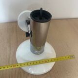 Wall light in metal and chrome-plated plastic