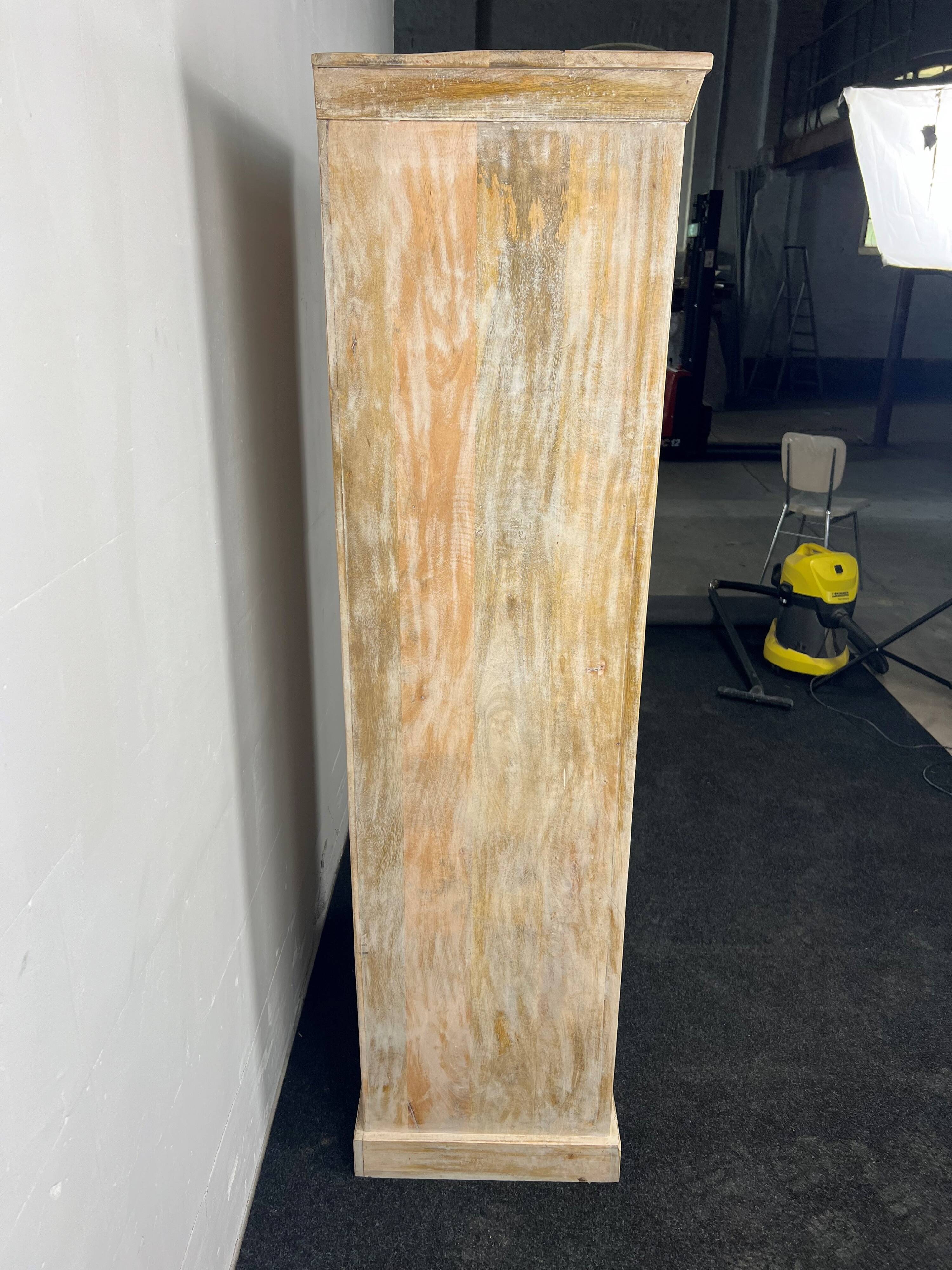 Antique white wooden cabinet