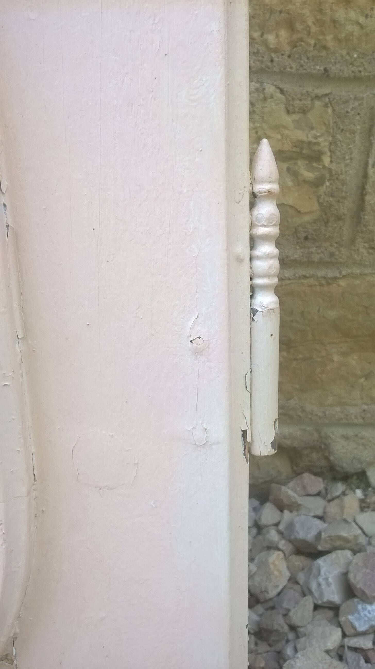 Set of large double old molded cupboard doors