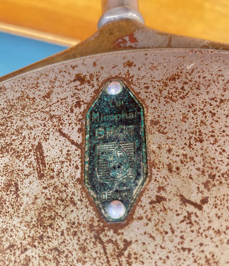 Barber mirror, Brot, backlit, 1960