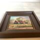Small spring landscape painting in oil on isorel, signed.