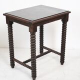Wooden table legs in coils