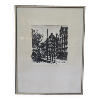 Ingemar Pettersson, Original Lithograph, 1961, Framed