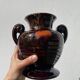 Art Deco brown ceramic vase