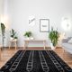 Modern Moroccan carpet black