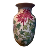 Chinese Vase with Chrysanthemums – "Famille Rose" Porcelain