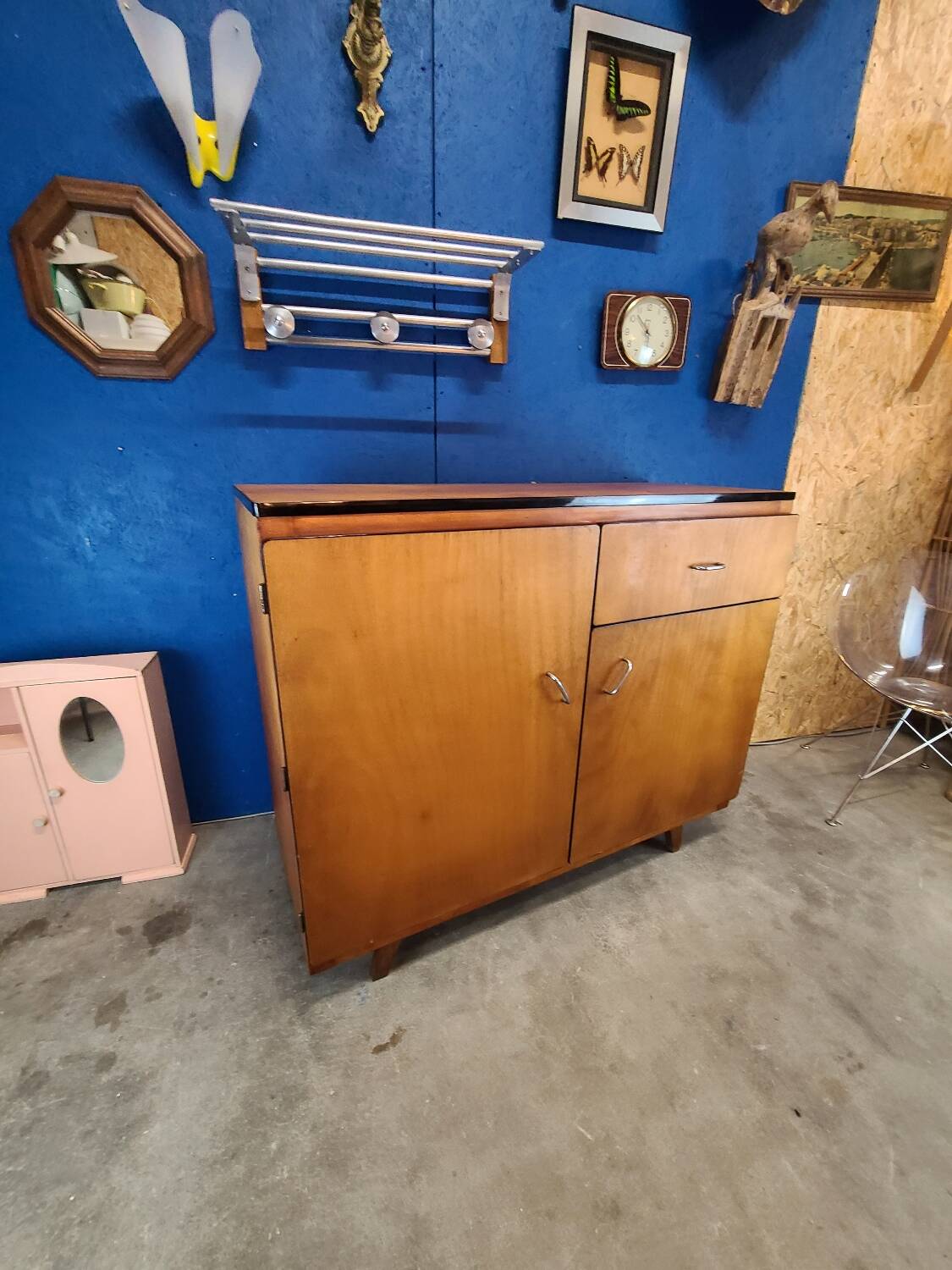Light wood sideboard, mid-20th century