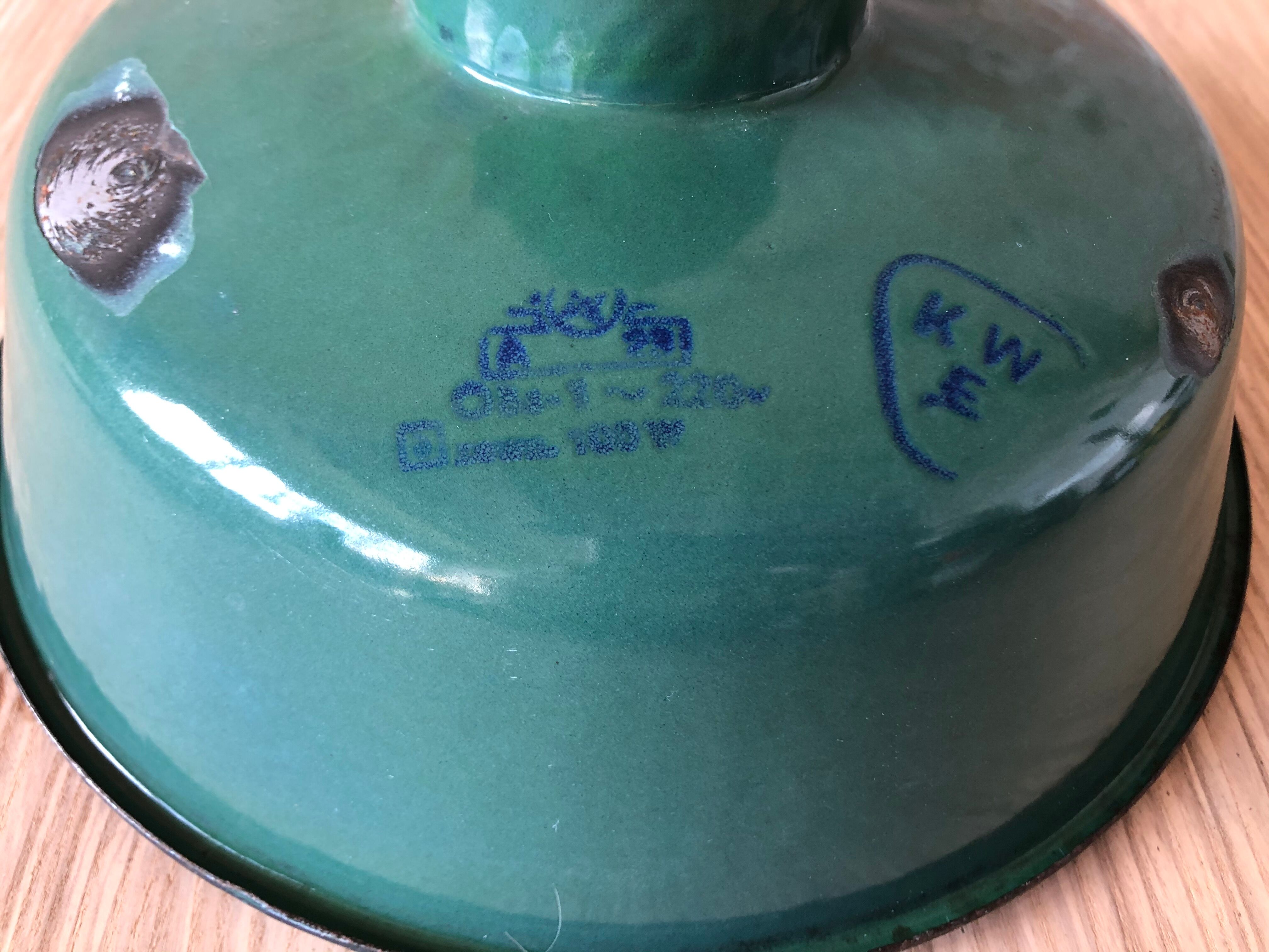 Industrial hanging lamp from Wikasy A23, 1960