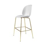 Tabouret Beetle Blanc d'Albâtre/ Laiton Semi Mat - Gubi