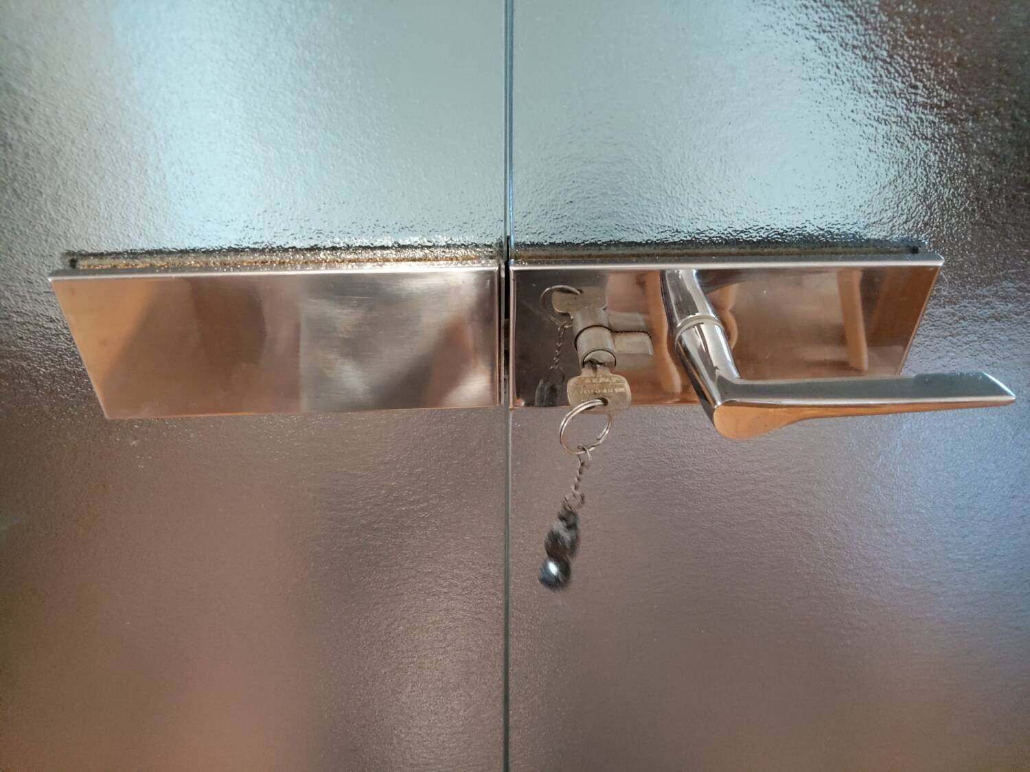 Portes verre brouillé