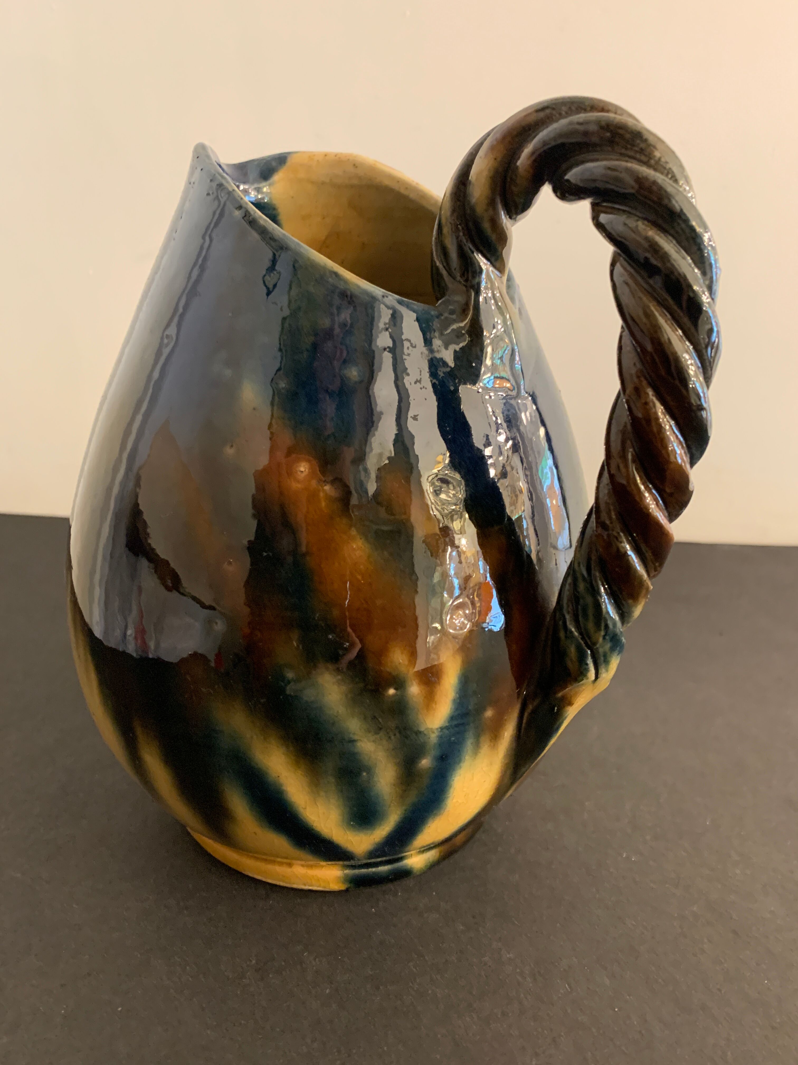 Ceramic pitcher, FPP Vallauris, 1960