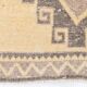 Cream Brown Oriental Turkish Runner Rug, 80x373Cm