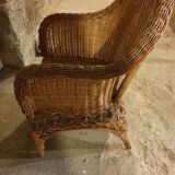 Fauteuil rotin enfant