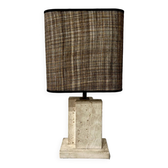 Desk Lamp, Travertine, 1970s