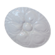 Six 1970's pillivuyt white oyster plates