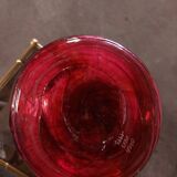 LARGE BIOT BLOWN GLASS VASE, SABA FRERES