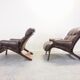 Armchairs by Odvin Rykken for Rebo 1970