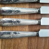 12 antique silver metal knives