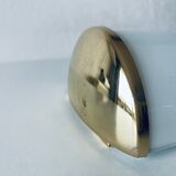Brass and glass wall light