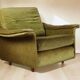 Pair of vintage velvet armchairs – 1960s