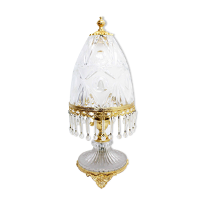 lampe cre art en cristal années 70
