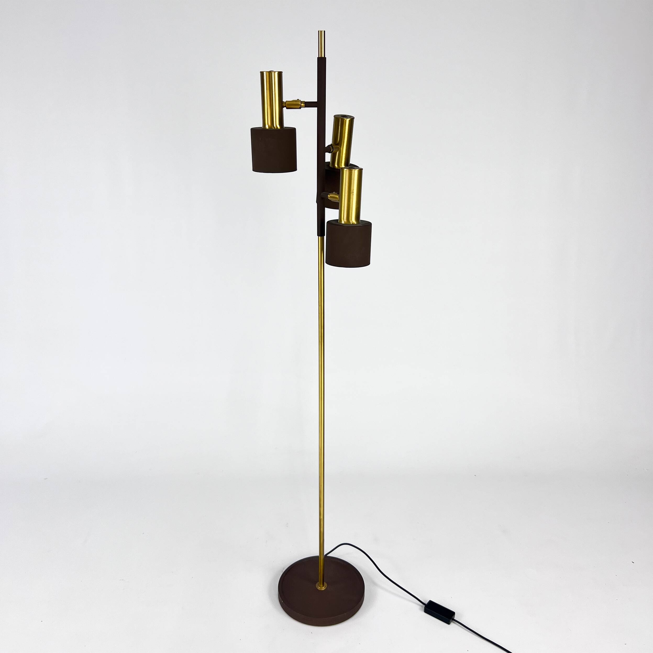Wilko/Solken Leuchten Floor Lamp with Adjustable Lamps, 1970s