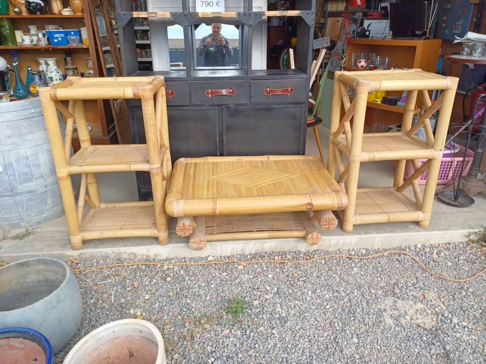 Mobilier bambou terrasse
