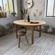 Oval farmhouse table oak 1960