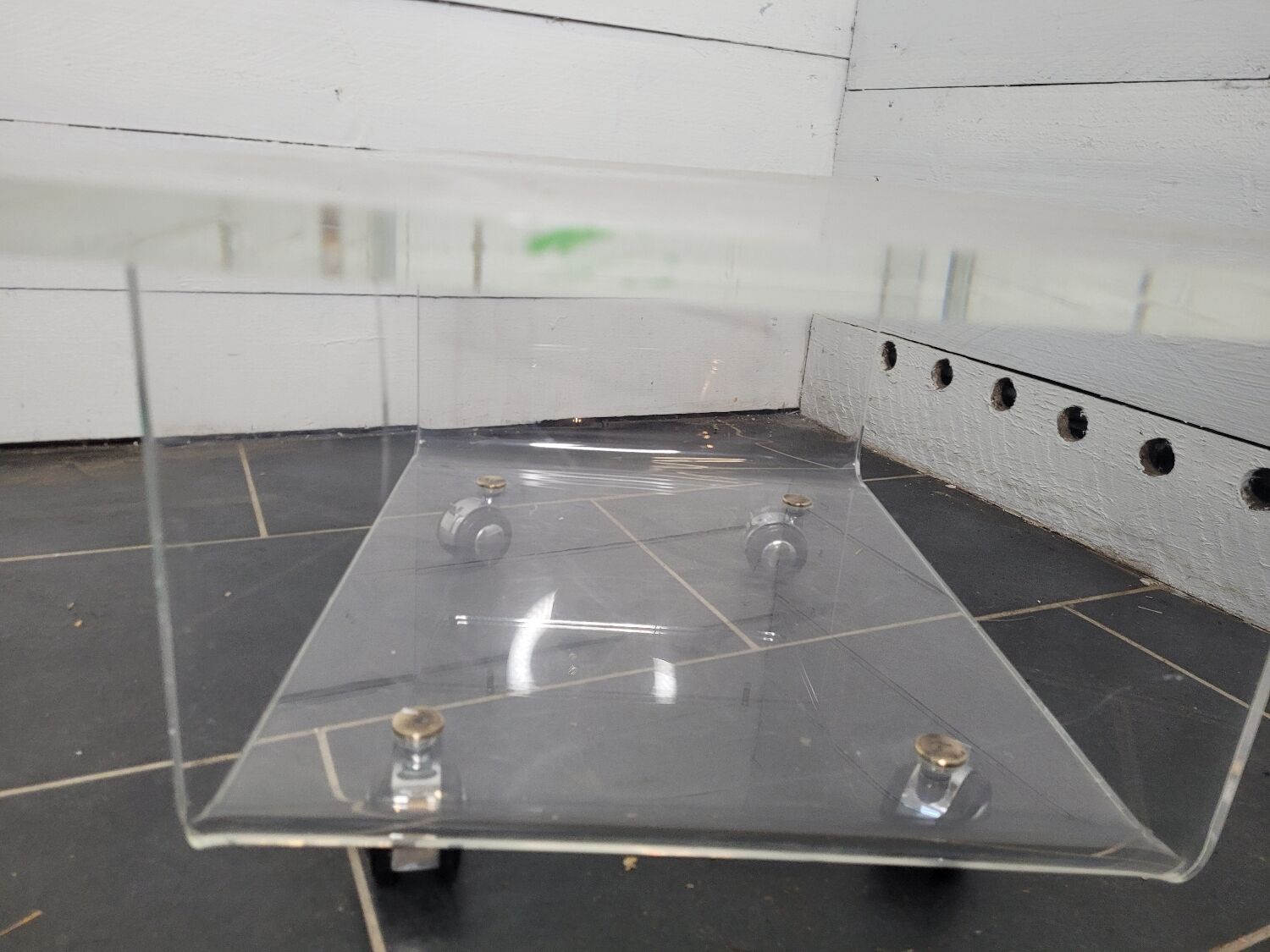 Plexiglas coffee table from the 70s